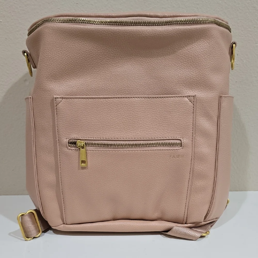 🌸 FAWN BACKPACK & MESSERGER DIAPER BAG